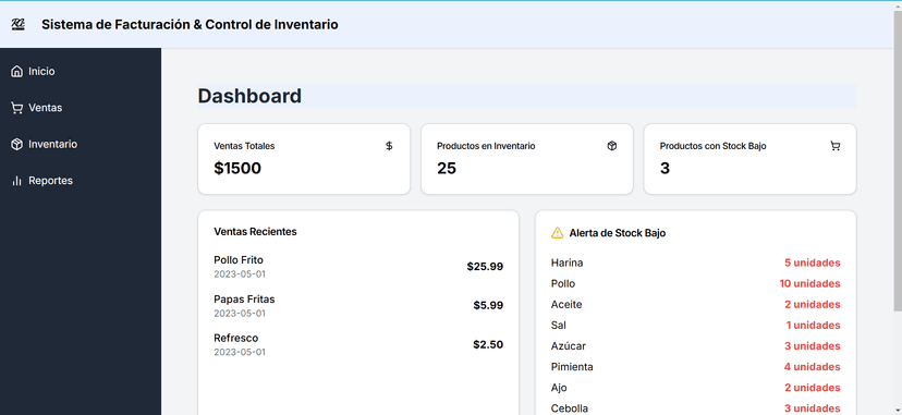 Imagen del proyecto Dashboard de Ventas e inventario 